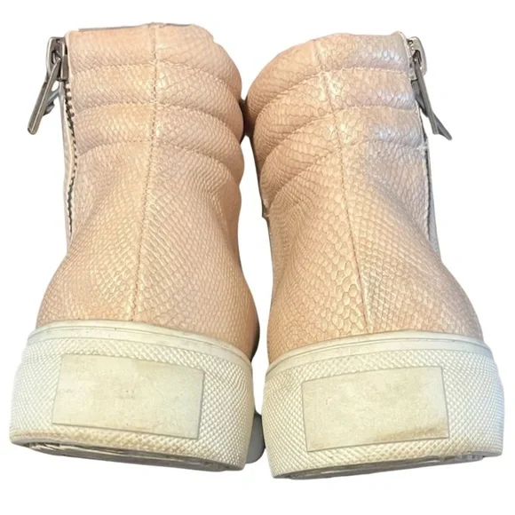 Women's Pink High-Top Sneakers - Picture 3 of 6